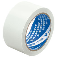 現場のチカラ 貼ってはがせる養生テープ 半透明 幅50mm×長さ25m 寺岡製作所 1セット（90巻入）  オリジナル