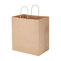 丸紐 クラフト紙手提袋ベーシック 320×350×210 茶 1セット（900枚：300枚×3箱）  オリジナル