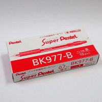 ぺんてる スーパーぺんてる（Super Pentel） 赤 BK977-B 1箱（10本入）