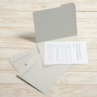 プラス カットフォルダーA4ーE3山タイプ グレー 87209 1セット(1袋(3枚入)枚×10)