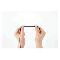 ライオン事務器　つづりひもストレッチタイプ　黒　No.180　1袋（20本入）　（直送品）