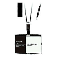 ソニック　IDハードケース＆ストラップ　ヨコ型　ブラック　AL-842-D　1袋（5組入）　（直送品）