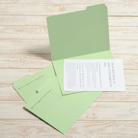 プラス カットフォルダーA4ーE3山タイプ グリーン 87206 1セット(30枚:3枚×10袋)