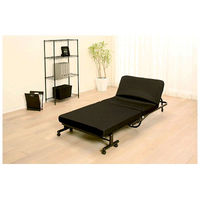 アイリスオーヤマ　折りたたみベッド　低反発タイプ　ブラック　OTB-TR　1台　（直送品）