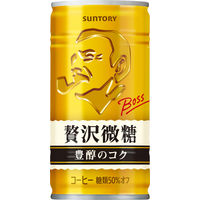 【缶コーヒー】サントリー BOSS（ボス） 贅沢微糖 185g 1セット（60缶）
