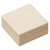 イデシギョー　植林木4つ折り　紙ナプキン　未晒し　1セット（1000枚：125枚入×8袋）