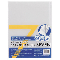 テージー　カラーホルダーセブン　クリア　A4サイズ　CC-147-17　1箱（100冊入）