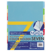 テージー　カラーホルダーセブン　マルチカラー　A4サイズ　CC-147-00　1パック（20冊入）