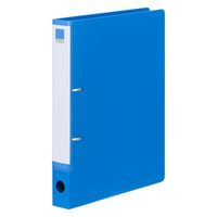 Matakul D型ツイストリングファイル 背幅36mm ブルー 表紙部分に使用済みクリアホルダーからつくった再生材30％配合 30冊 オリジナル