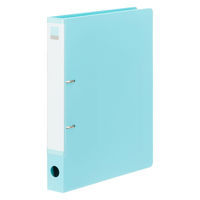 Matakul D型ツイストリングファイル 背幅36mm ライトブルー 表紙部分に使用済みクリアホルダーからつくった再生材30％配合 10冊 オリジナル