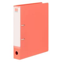 Matakul D型ツイストリングファイル 背幅47mm レッド 表紙部分に使用済みクリアホルダーからつくった再生材30％配合 10冊 オリジナル