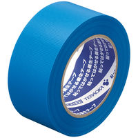 現場のチカラ 貼ってはがせる養生テープ 青 幅50mm×長さ50m 寺岡製作所 1セット（5巻入）  オリジナル