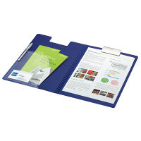 コクヨ クリップホルダー（カバー付き用箋挟・PP） A4青 ヨハ-J50B 1セット（2冊）（直送品）