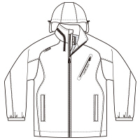 アイトス　フードインジャケット（男女兼用）　レッド　AZ10301-109-M　（直送品）