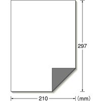 エーワン（A-one）ラベルシール 修正 レーザー 封筒 シール ステッカ― A4 ノーカット 100シート 徳用 28374
