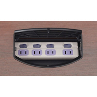 プラス TMユニットテーブル2 ダークウォルナット 幅1500×奥行600×高さ720mm 1台（2梱包）（取寄品）