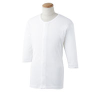 川本産業 WYワンタッチ肌着 八分袖 紳士用 L 039-122110-00 1セット(3個)