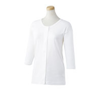 川本産業 WYワンタッチ肌着 八分袖 婦人用 M 039-122130-00 1セット(3個)