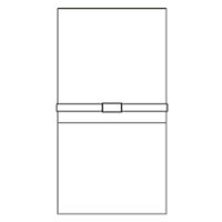 今村紙工　黒銀7本　短冊3枚付　不祝儀袋　E5-601　5枚