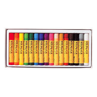 サクラクレパス  クレパス 太巻 ゴムひも付き 1セット（16色入）　 オイルパステル クレヨン　LP16R