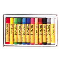 サクラクレパス　クレパス 太巻 ゴムひも付き　1セット（12色入）　オイルパステル クレヨン　LP12R