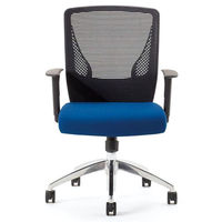 8VCM1B FHR6 |オカムラ VCメッシュチェア オフィスチェア 肘付 ブルー 1脚 （2梱包）