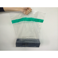 免税対象品用ポリ袋（規格袋）　持ち手付　Mサイズ　縦500mm×幅450mm＋底マチ80mm　1袋（50枚入）　伊藤忠リーテイルリンク