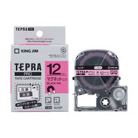 テプラ TEPRA PRO【純正】テープ マグネットテープ 幅12mm ピンクラベル(黒文字) SJ12P 1個 キングジム