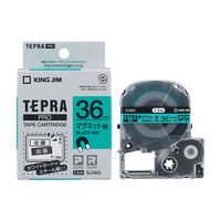 テプラ TEPRA PRO【純正】テープ マグネットテープ 幅36mm 緑ラベル(黒文字) SJ36G 1個 キングジム