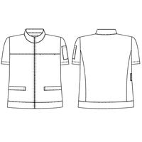 ナガイレーベン カ】LHー6262 チャコール LL LH-6262 1着　白衣