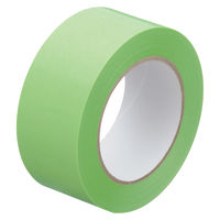 【床養生におすすめ】 現場のチカラ 貼ってはがせる養生テープ 弱粘着 若葉色 幅50mm×長さ50m 寺岡製作所 1巻  オリジナル