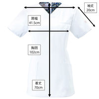 フォーク ワコールHIコレクション スクラブ ホワイトL HI700-1-L 1枚　スクラブ