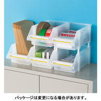 【パーツボックス】　現場のチカラ　組み合わせ収納ボックス　クリア　L　1セット（4個） オリジナル