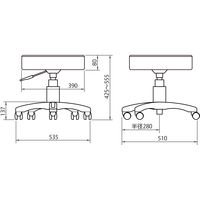 ナカバヤシ ラウンドチェア RZR-103WP 1脚