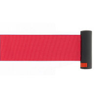 アスプルンド 自動ロック機能付きべルトポールパーティション スタッキング レッド 1台（2梱包）