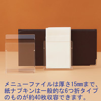 スマイル　アクリル　ナプキン立て付メニュースタンド　743763