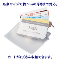 バンドクリップ＆安全ピン付名札 チャック式 大きめサイズ 50組 HEROES  オリジナル