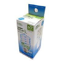 オーム電機 エコ電球 D型 60W形 E26 昼光色 EFD15ED/12-SPN