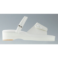 山一 2WAY 面ファスナーサンダル ホワイト M 7703 1足　ナースサンダル