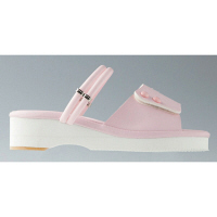 山一 2WAY面ファスナーサンダル ピンク L 7703 1足　ナースサンダル