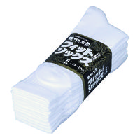 のびのびソックス先丸　ホワイト　6124　1パック（5足入）　川西工業