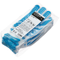 【滑り止め軍手】 勝星産業 「現場のチカラ」 ゴムライナー5双組 10ゲージ L 1セット（5双入×20袋）  オリジナル