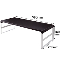リヒトラブ(LIHIT LAB.) 机上台 幅590mm ハイタイプ 黒（ブラック） A7333-24 3台