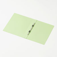 フラットファイル厚とじ A4タテ 120冊 グリーン アスクル  オリジナル