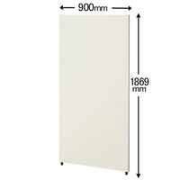 【軒先渡し】サンテック CFパネル レザータイプ 全面パネル アイボリー 高さ1869×幅900mm Z0919L 1枚（直送品）