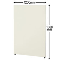 【軒先渡し】サンテック CFパネル レザータイプ 全面パネル アイボリー 高さ1869×幅1200mm Z1219L 1枚（直送品）