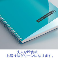 マルマン ノート A5 セプトクルール 7mm横罫 グリーン 3冊入 N572B-03