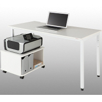 ガラージ　プリンターワゴン　AT-054PR　木目　414854　（直送品）