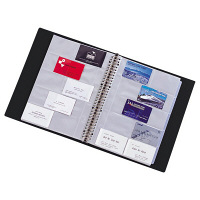 リヒトラブ　リクエスト　名刺帳　800名用　黒　ヨコ入れ　G8803-24　1セット（3冊：1冊×3）