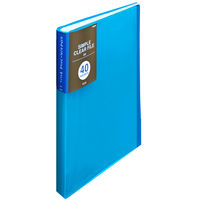 プラス シンプルクリアーファイル40P FC-240SC BL 1冊